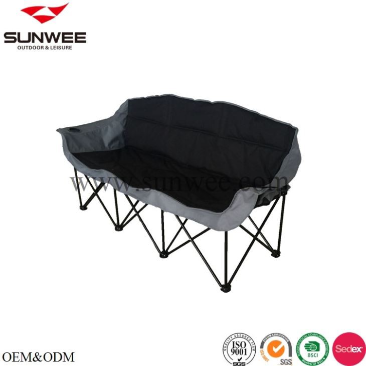 Three person camping chair