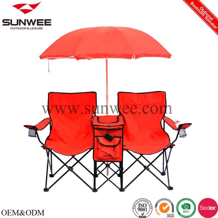 Double Camping Chair With Cooler